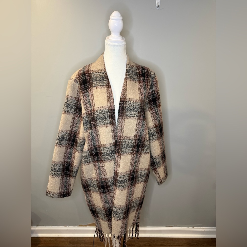BB Dakota Loose Ends Plaid Jacket
